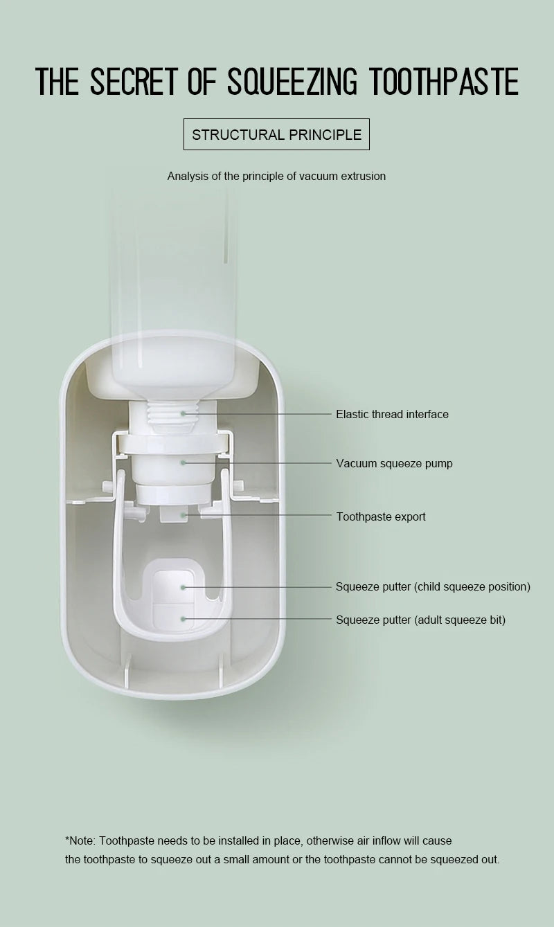 Automatic Toothpaste Dispenser Squeezers