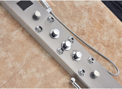 LED Light Bathroom Shower Panel Intelligent LCD Shower Column System